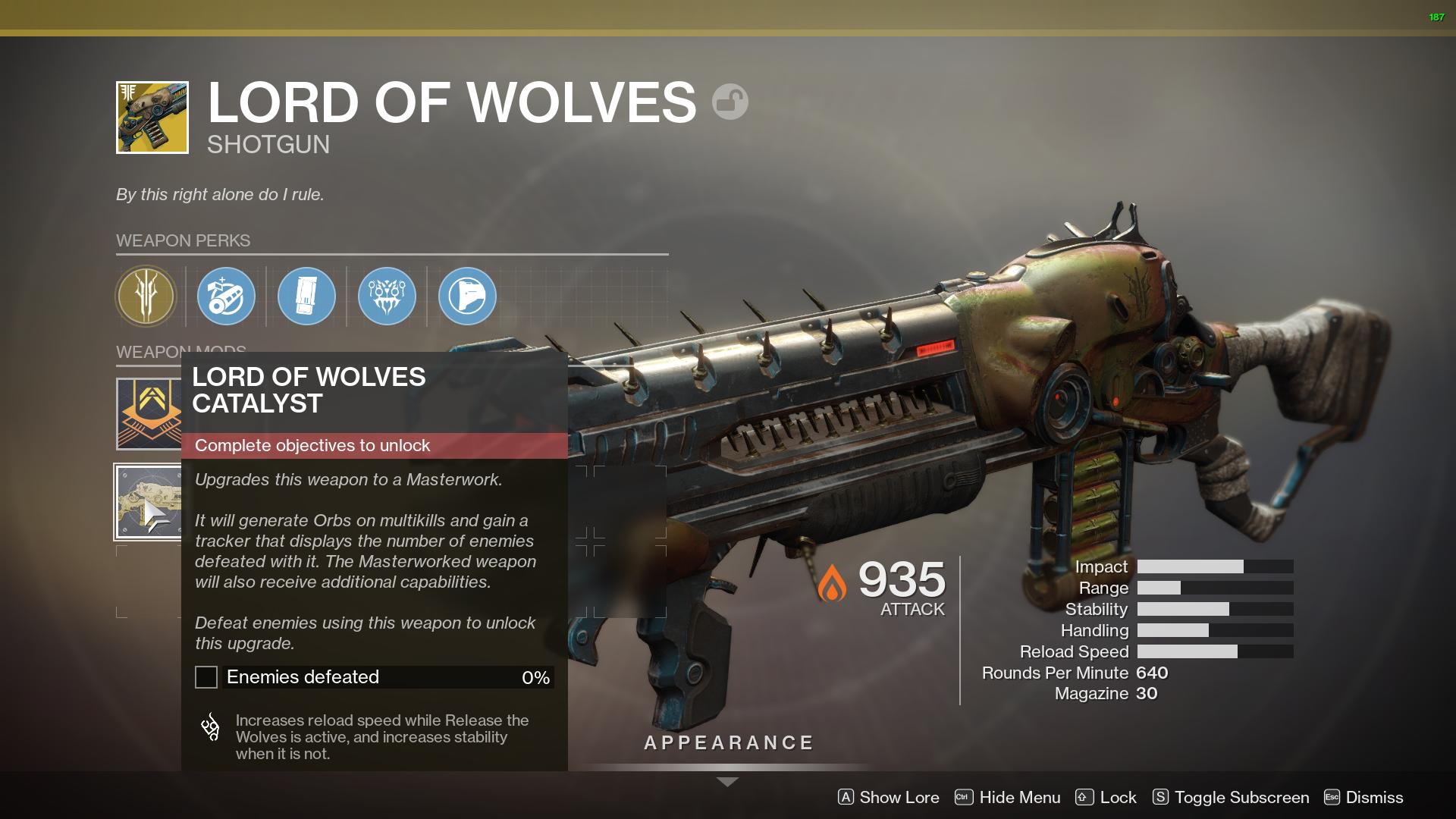 Destiny 2 Exotic Catalyst Guide Black Talon & Lord of Wolves Catalysts