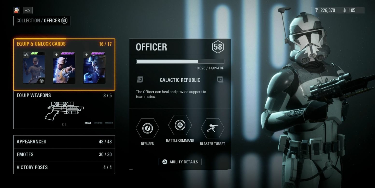 Battlefront 2 Officer Class Guide The Best Officer Class Star Cards