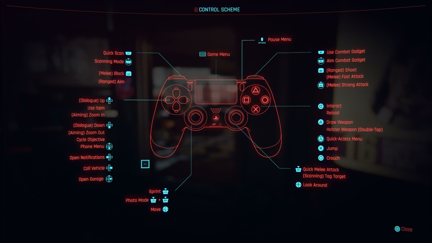 Cyberpunk 2077 Controls Guide - Console Control Scheme