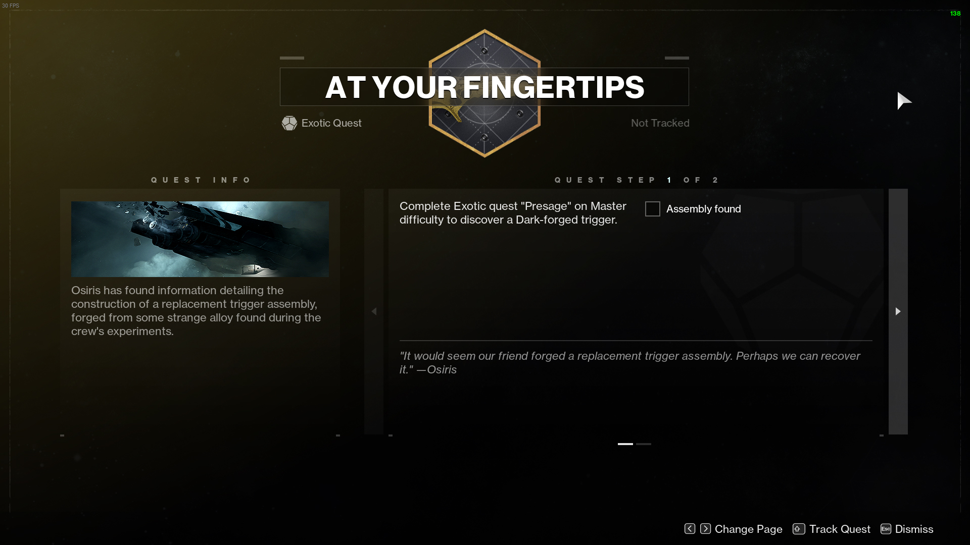 Destiny 2 Dead Man's Tale Catalyst Guide At Your Fingertips Quest