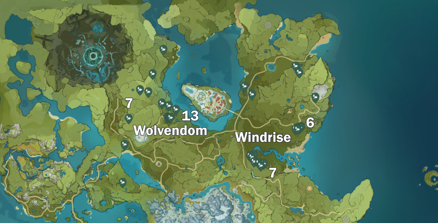 Genshin Impact Small Lamp Grass Guide Lamp Grass Location & Uses