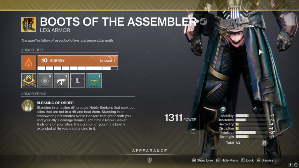 Destiny 2 Best Boots of the Assembler Warlock Build for Season 14
