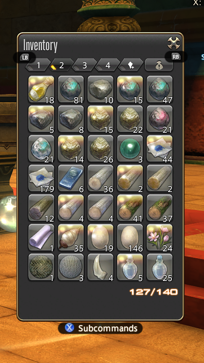 Endwalker PSA Stack and Sort Your NotSoHigh Quality FFXIV Items
