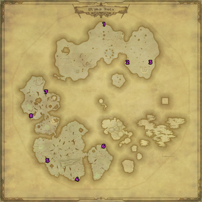 FFXIV Ultima Thule Saigaskin Map Locations Solo Treasure Map Guide