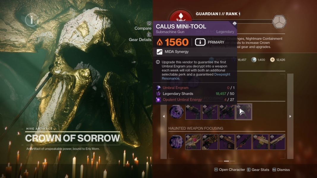 Destiny 2 CALUS MiniTool Guide God Roll & How to Get It