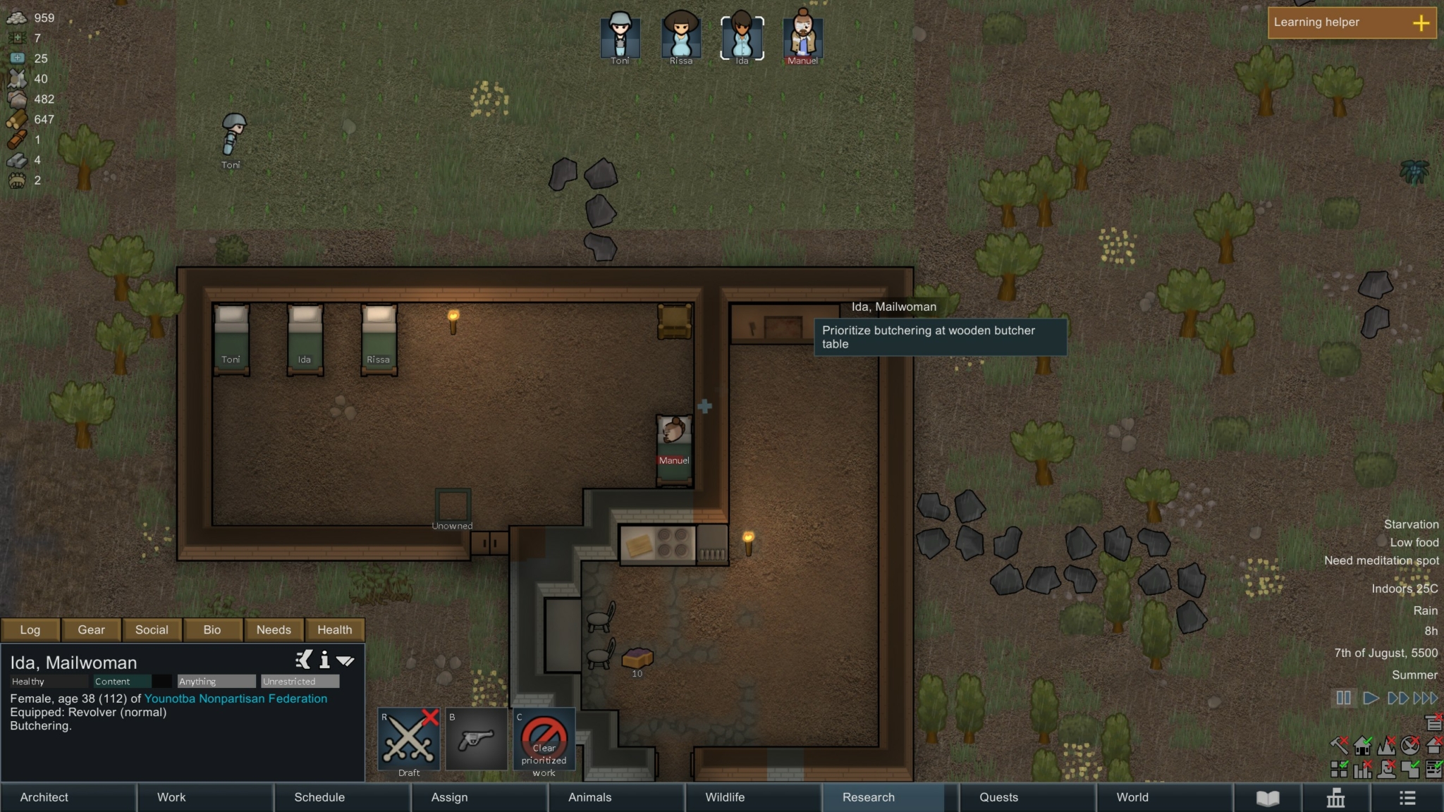 RimWorld Can't Butcher Animals 'Cannot Butcher Creature' Guide