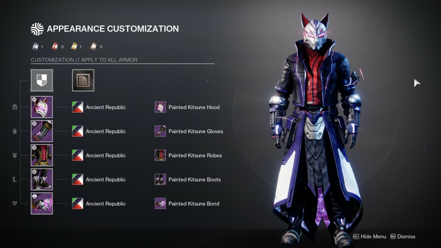 Destiny 2 Fortnite Warlock Ornaments With Different Shaders