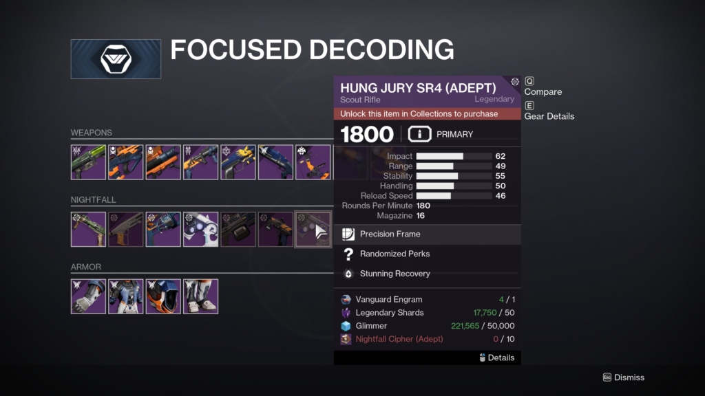 Destiny 2 Nightfall Ciphers Guide - How to Get Nightfall Ciphers