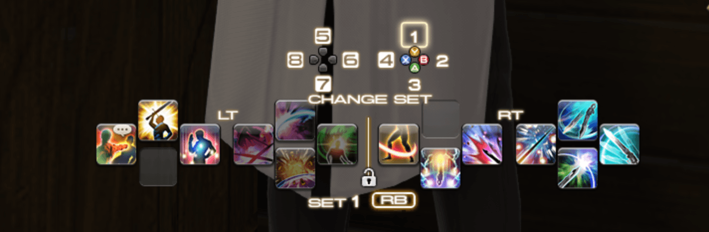 FFXIV Cross Hotbar XHB Changing Sets