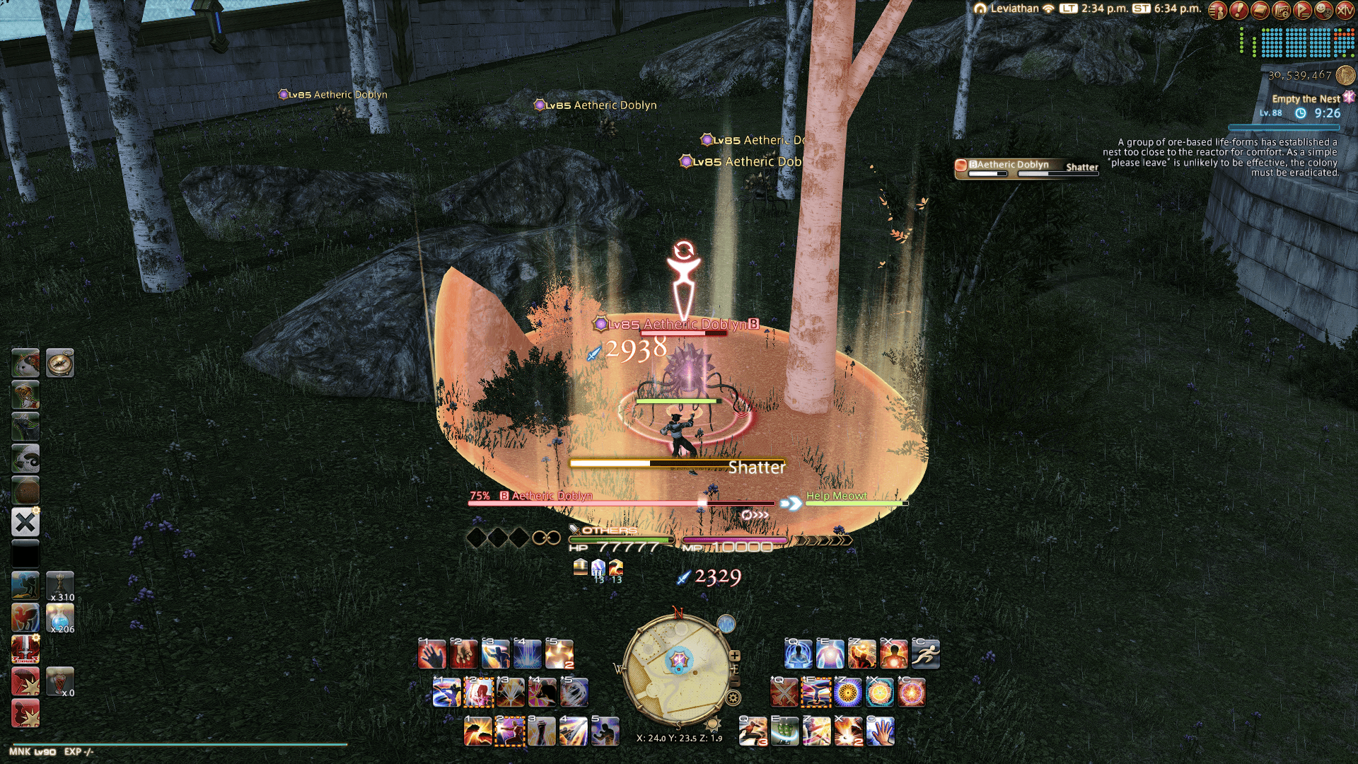 FFXIV HUD Layout UI Example 1